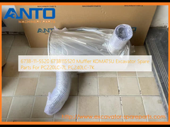 6738-11-5520 6738115520 Muffler KOMATSU قطعات یدکی حفاری برای PC220LC-7L PC240LC-7K