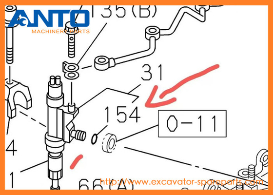 0-95690111-0 9-09561111-0 گاسکت های HITACHI قطعات معدنی برای ZX350H-3 ZX400W-3