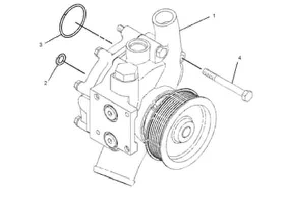 352-2125 3522125 قطعات موتور حفاری پمپ آب برای C9 330D 336D 336D2 340D