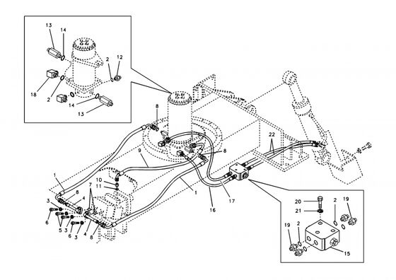 VOE948700 قطعات معدنی حلقوی O برای VOE EC140B EC160B EC160C EC160D EC180B