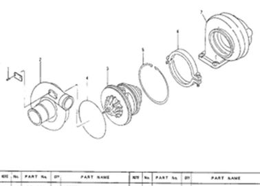 5I8122 5I-8122 توربوشارژر برای بیل مکانیکی  311 312 Engine 3064