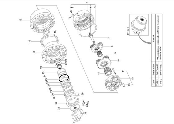 Sun Gear ZTAJ-00009 Gearbox Travel For Excavator Hyundai R480LC9