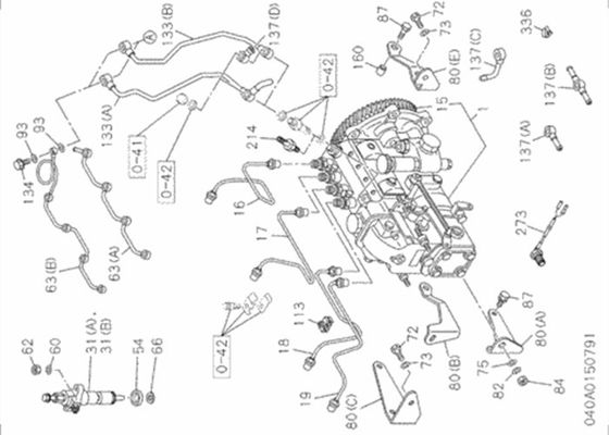 1153113010 1-15311301-0 نازل تزریق Hitachi ZX200 ZX110