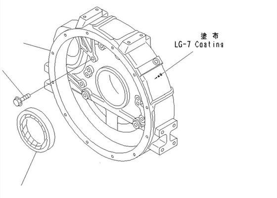 قطعات یدکی بیل مکانیکی Komatsu 6140-21-1341 PC100-6 4D95 Komatsu